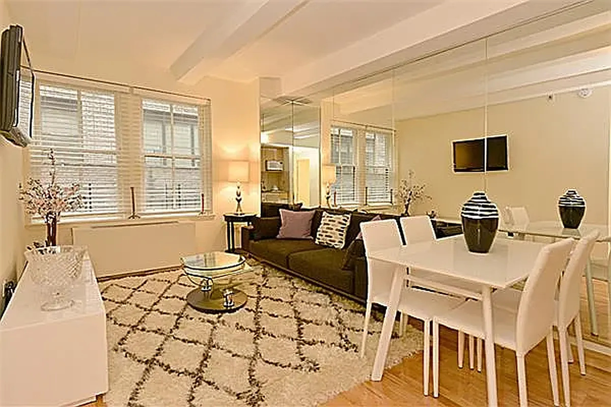 RENOVATED FURNISHED ONE BR FULL SERVICE BLDG